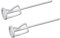 2er Set DEWEPRO® Universal Rührquirl - Allround Rührstab mit gezacktem Polyamid-Kopf ø100x500mm Universalrüher, Rührquirl zum Verrühren von Farben und feinkörnige Klebstoffen