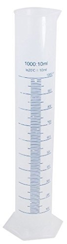 Winterworm Messzylinder Transparent Kunststoff, 1000ML
