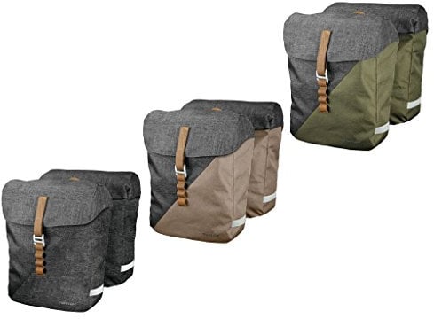 Racktime Fahrrad Doppeltasche Heda desert sand-dust grey