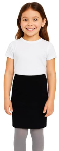 A2Z Kids Girls Pencil Skirt Soft Stretch School Casual Fashion Bottom Black