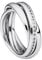 Heideman Ring Damen Trini aus Edelstahl Silber farbend poliert Damenring für Frauen Rollring Spielring Dreierring 54