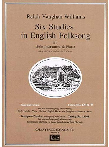 Six Studies in English Folksong - Cello and Piano