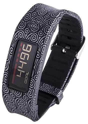 Ersatz-Armband für GarMin von Vivofit, BLACK BUCKLE STYLE