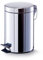 Zeller 18433 Pedal Bin 3 Litre Diameter 16.9 x 25.5 cm Stainless Steel