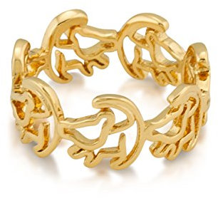Disney Couture der König der Löwen Simba Outline Ring, gelb vergoldet, Metall, Keine Angabe