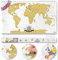 Scrape Off World Map Deluxe - Personalized Travel Map Poster XXL Wall Decoration