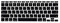 HRH Korean Silicone Keyboard Cover Skin Skin Protector for MacBook Air 11.6 Inch for MacBook 11 A1370 A1465 USA Layout Keyboard Protector Keyboard Protective Film-Black