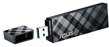 ASUS USB-N53 - Adaptador de Red inalámbrico N600 (USB, Dual-Band, WPS), Negro