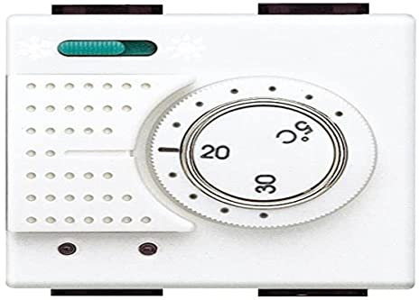 Bticino Livinglight N4442 – Li-Termostato + con 230 V 2 M Bianco