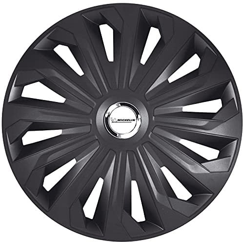 MICHELIN Radkappen 13 Zoll Universal Radzierblenden 4er Set Fürs Auto ABS Kunststoff, Schwarz
