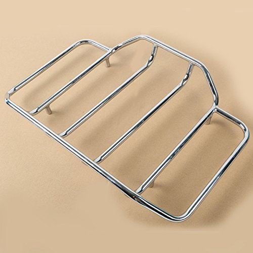 TengChang Moto chromés Visite Pak attelages Porte-Bagages Rail pour Harley Electra Glide Ultra Classic (EFI)-FLHTCU 2007-2008 FLHTCU 1989-1999,2009-2013 Limited-FLHTK 2010-2013