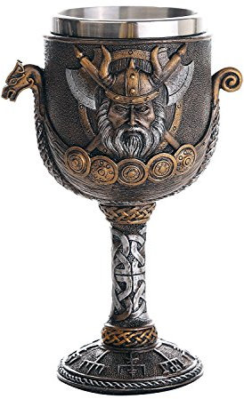 Viking Warrior Ship Ceremonial Chalice Cup 8Oz Goblet
