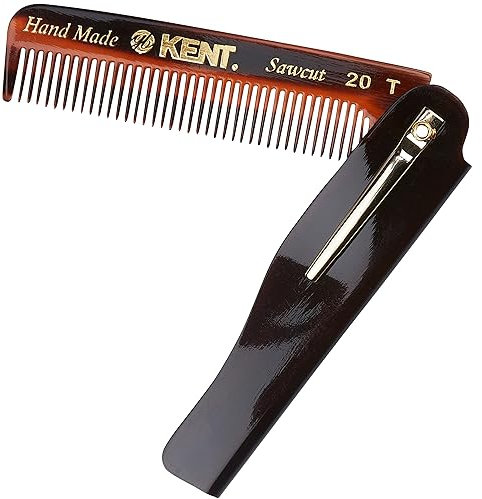 Kent Brushes Handmade Combs Folding Fine Comb for Men
