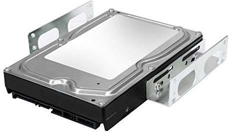 Kingwin 6,3 cm vers 8,9 cm Disque Dur Interne kit de Montage de Disque 1 x 3.5 HDD/SSD to 5.25 Metal