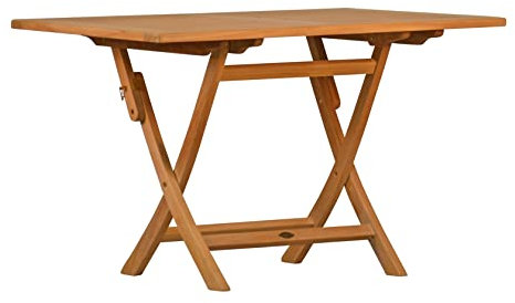 Teak Klapptisch 100 x 70 cm Premium wetterfest langlebig
