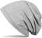 styleBREAKER Unisex Beanie Mütze Einfarbige mit Thermo-Fleece Futter, warme Winter Mütze gefüttert 04024008, Farbe:Grau meliert