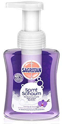 Sagrotan Samt-Schaum Cremige Vanille und Orchidee, 250 ml