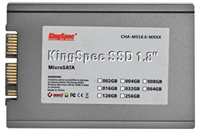 128GB KingSpec MicroSATA (SATA III) de 1,8 pulgadas SSD Solid State Drive