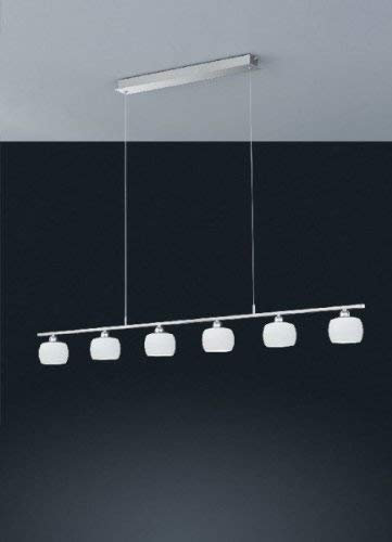 Bankamp Leuchten 2871/6.92 Pendelleuchte Octa Nickel matt mit Chrom abgesetzt 6 x 4,5 W. LED, je ca. 310 Lumen