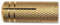 Tassello Tasselli in Ottone Art.100E M8 ØxL. 10X30 mm conf. 100 Pz