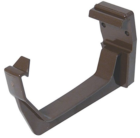Pack of 3 x FLOPLAST Fascia Gutter Bracket RKS1 for 114mm Square Gutter System (Brown)