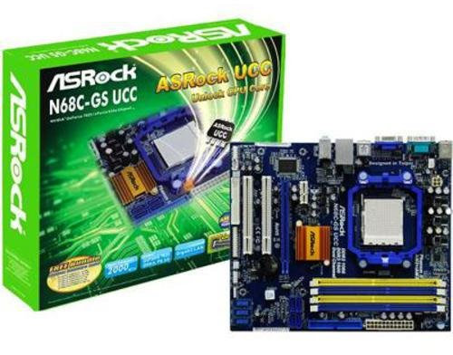 Asrock N68C-GS UCC - Placa Base (533, 800, 1066, 1333, 1600 MHz, 8 GB, AMD, Socket AM3, 5.1, Via VT1705)
