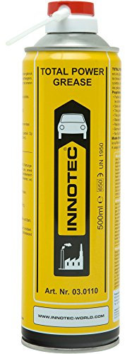 Innotec Total Power Grease hochwertiges Sprühfett Montagefett Fettspray Schmierfett / Druck- und Temperaturbeständig, 500ml Sprühdose