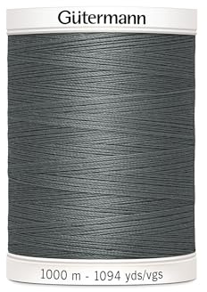 Gutermann 1000mtr Sew All Thread 100% Polyester colour 701 dark grey
