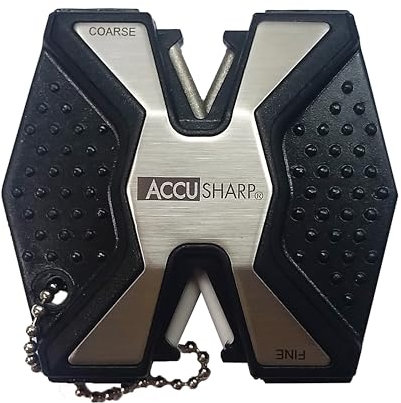 Accusharp Sharp-N-Easy Diamond Pro Aiguiseur de couteaux, Argenté