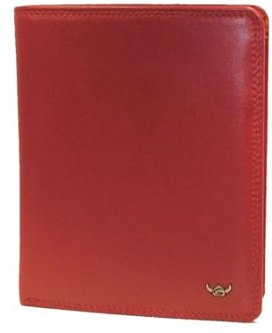 Golden Head Polo Billfold Coin Wallet Red