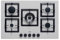 Elleci Plano 75 TCC Piano Cottura a Gas, Argento, 13.6x51x75 cm