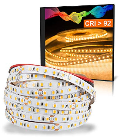 Mextronic LED-Streifen warmweiß/LED-Strip (2700k) CRI 92, 72W, 5 Meter, IP20