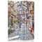 Feeby Paravent London 110x180 cm 3 Teilig Modern Design Einseitig Raumteiler Wandschirme Foto Trennwand Raumtrenner Sichtschutz Spanische Wand auf Leinwand Bedruckt Einkaufszentrum Orange Mehrfarbig