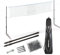 Talbot-Torro® Teleskop-Netz-Set, höhenverstellbares Freizeit-Netz für Badminton, Höhe: 1,25-1,55m, Breite 6,10m, Komplettset in Tasche, 449599