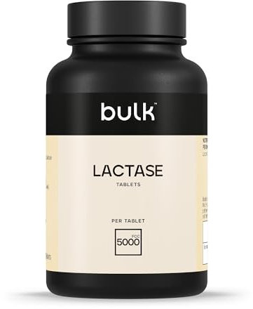 Bulk Pure Lactase Enzyme Tablets, 5000 FCC, Pack of 90, Packaging May Vary, 90 Porzioni