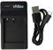 vhbw Caricabatterie USB compatibile con Sony Cybershot DSC-HX20, DSC-HX20V, DSC-HX20VB, DSC-HX5, DSC-HX5V, DSC-HX7, DSC-HX7V, DSC-HX9, DSC-HX9V camera