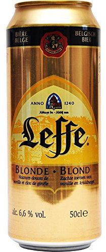 Leffe bière blonde abbaye en canette 50cl