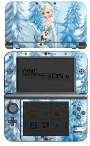 DeinDesign Skin kompatibel mit Nintendo New 3DS XL Folie Sticker Frozen ELSA Offizielles Lizenzprodukt Disney