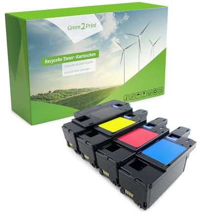 Green2Print Toner Toner-Set, 4 Kartuschen 1x 2000, 3X 1400 Seiten passend für Epson CX17NF, CX17WF, CX17, C1700, C1750W, C1750N, C1750