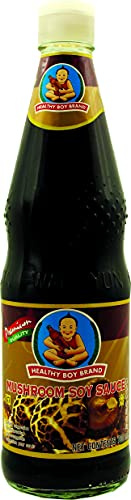 HEALTHY BOY - Sojasosse Pilze (F1), (1 X 700 ML) | Vegetarischer Ersatz für Fischsauce und Austernsauce - perfekt für Thai-Gerichte, Suppen und Rührgerichte