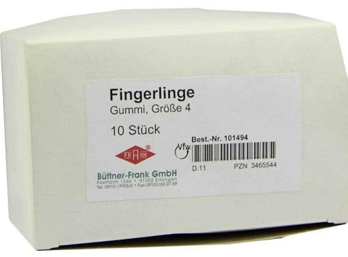 FINGERLING Gummi Gr.4 transparent 10 St
