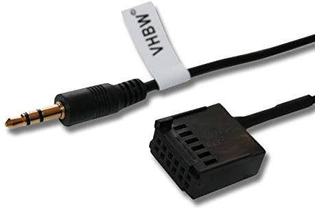vhbw AUX Audio Adapter Kabel KFZ Radio (90 cm) kompatibel mit Ford Radio 6000CD RDS, 6000 Aux, C5000 Auto, Autoradio