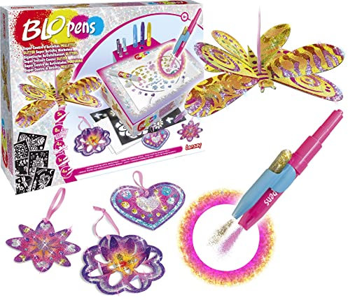 Lansay Blopens - Super Glitter Activity Center - Zeichnen und Ausmalen - Ab 6 Jahren - Lansay