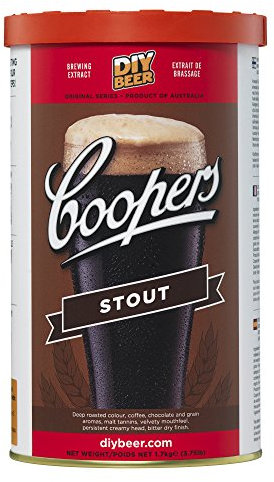 COOPERS Stout 40 Gläser 1.7kg Selbst Gebrautes Bier Set