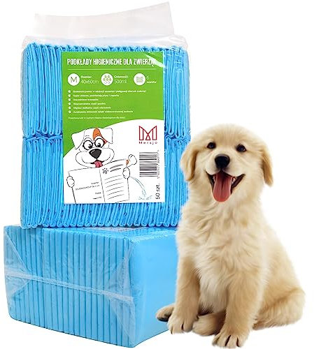 Hygienische Unterlagen für Haustiere Trainingsunterlagen für Welpen Puppy Training Pads Trainingpads für Haustiere Hygieneunterlagen für Hunde Toilettenmatte 100 Stück (40 x 60 cm)