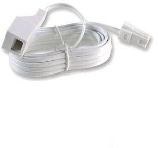 Ex-Pro® 2m Telephone Extension Cable Lead BT Style suitable for extending BT Telephone sockets to a new location 6 Way 631A - 2m