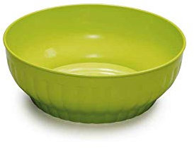 Stefanplast nervuré Saladier, Blanc/Turquoise/Vert Intense, 26 cm