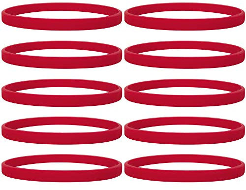 GOGO 100 Stück Silikon Jelly Armbänder Dünne Silikonarmbänder für Erwachsene, Gummi Armreifen, Partyzubehör