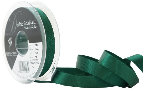 Berisfords Double Satin Ribbon, Forest, 20 m