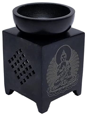 Duftlampe Buddha aus Speckstein 11cm